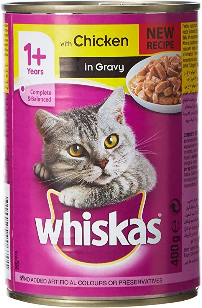Whiskas / Cat food, Wet, Chicken In Gravy, 400 g