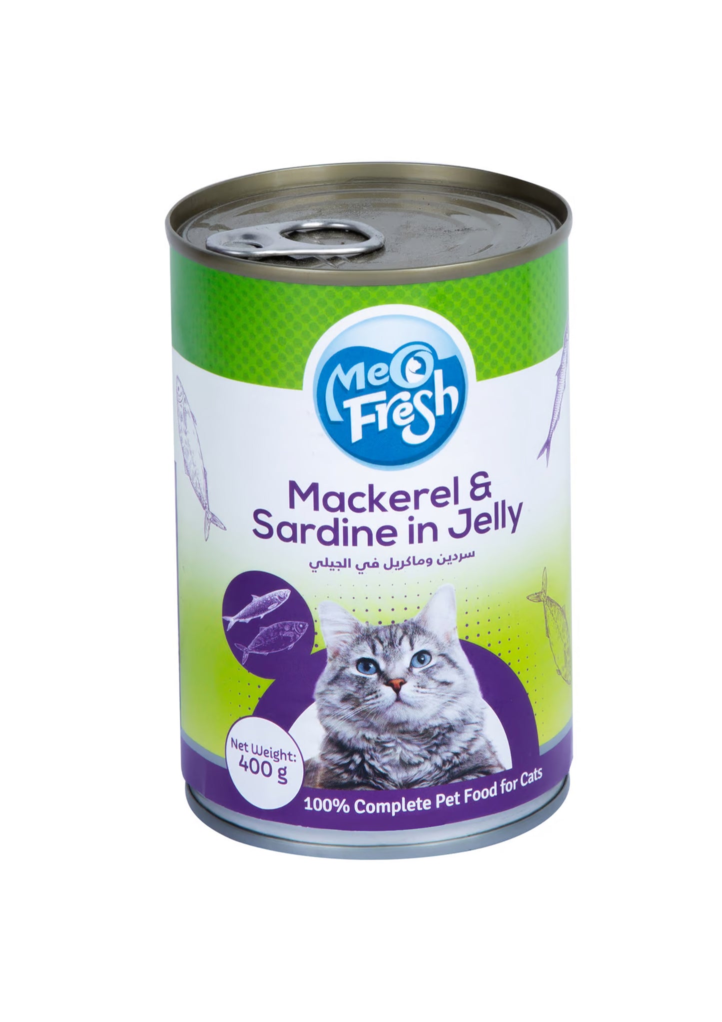 Meo Fresh Mackerel & Sardine In Jelly Catfood 400 g