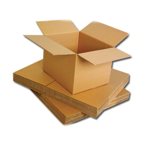 (35cm x 27cm x 34cm) Premium Quality 3-Ply Plain Brown Cardboard Box - Pack of 10 Boxes