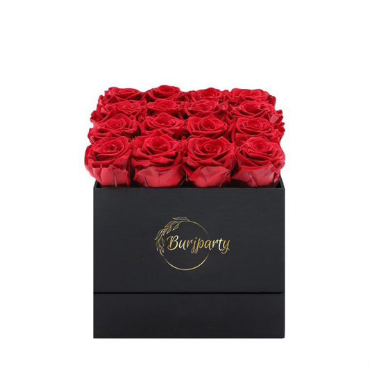 Ravishing Red Roses Box Arrangement