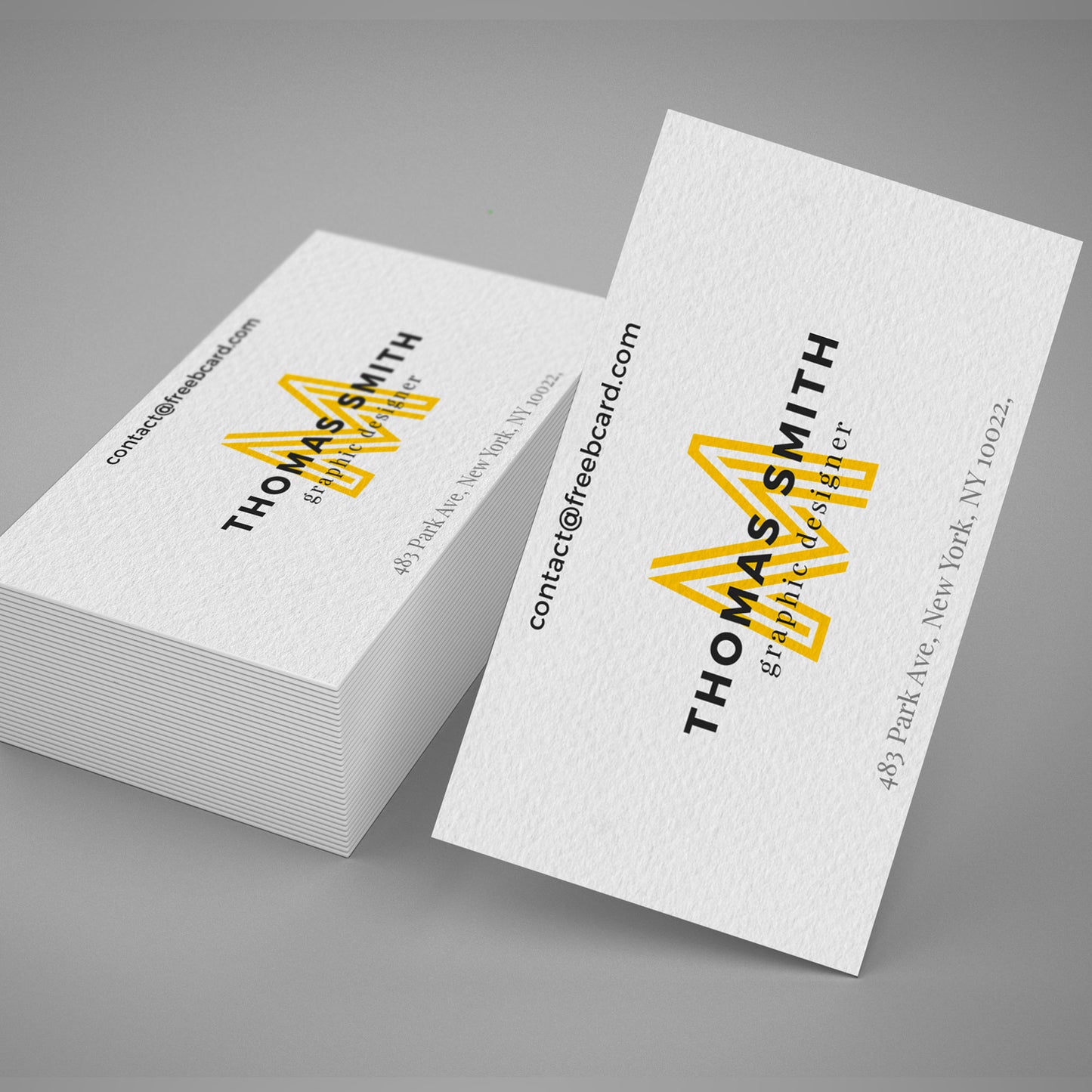 High-Quality Printed Business Cards - 350 gsm - Matt Laminated