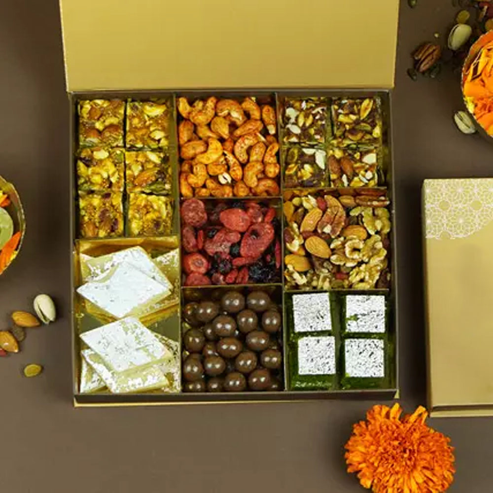 Holi - Assorted Sweets n Dry Fruits Big Box