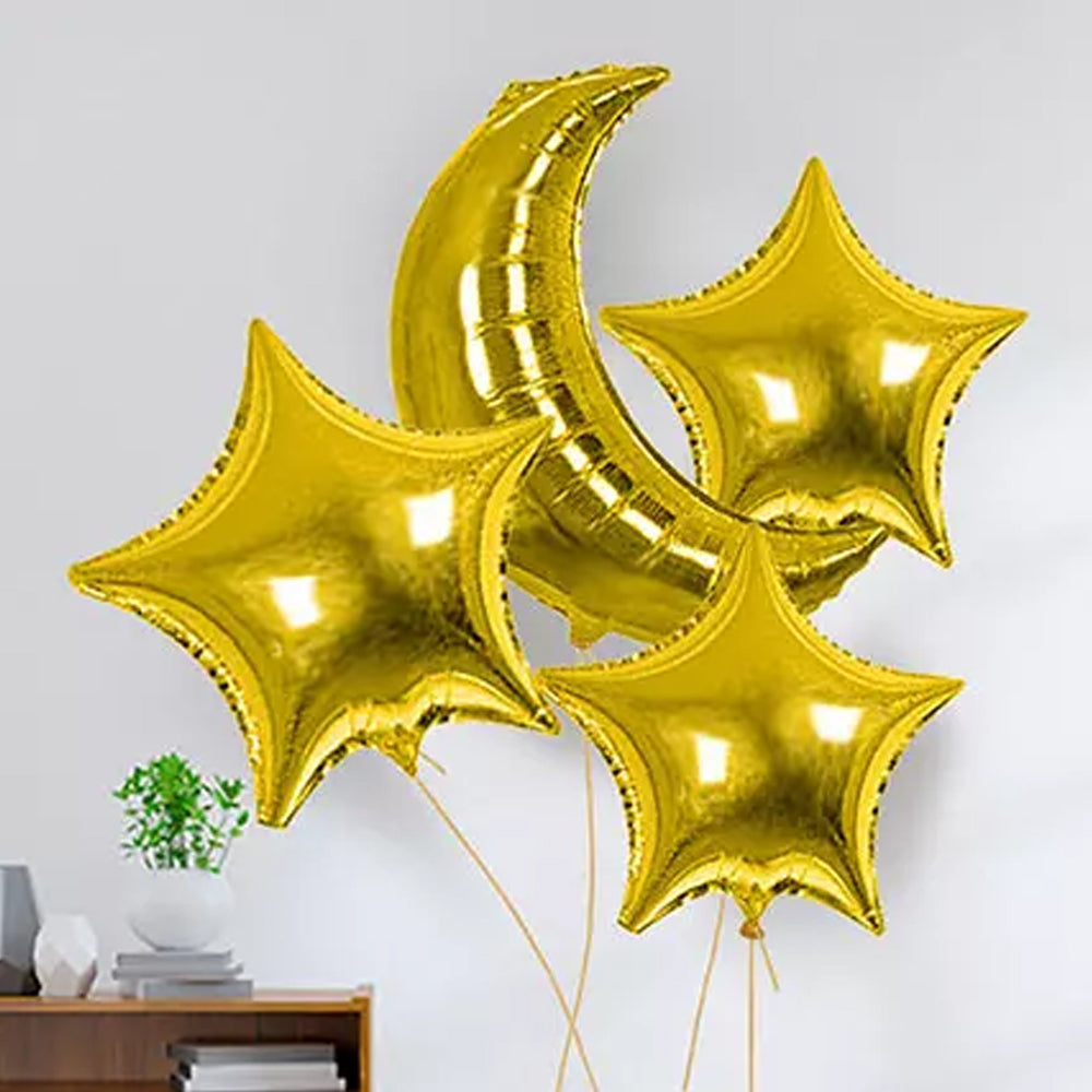 Ramadan - Ramadan Special 4pc Gold Foil Balloon