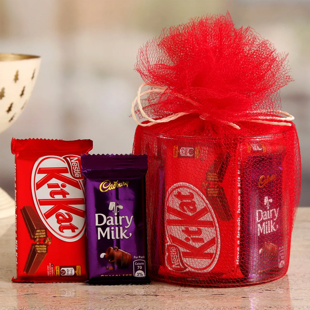 Kitkat Dairy Milk Rich Chocolate Valentines Gift Hamper