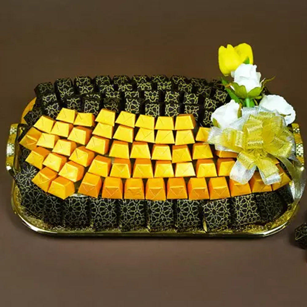 Karwa Chauth - Chocolates and Flowers Tray