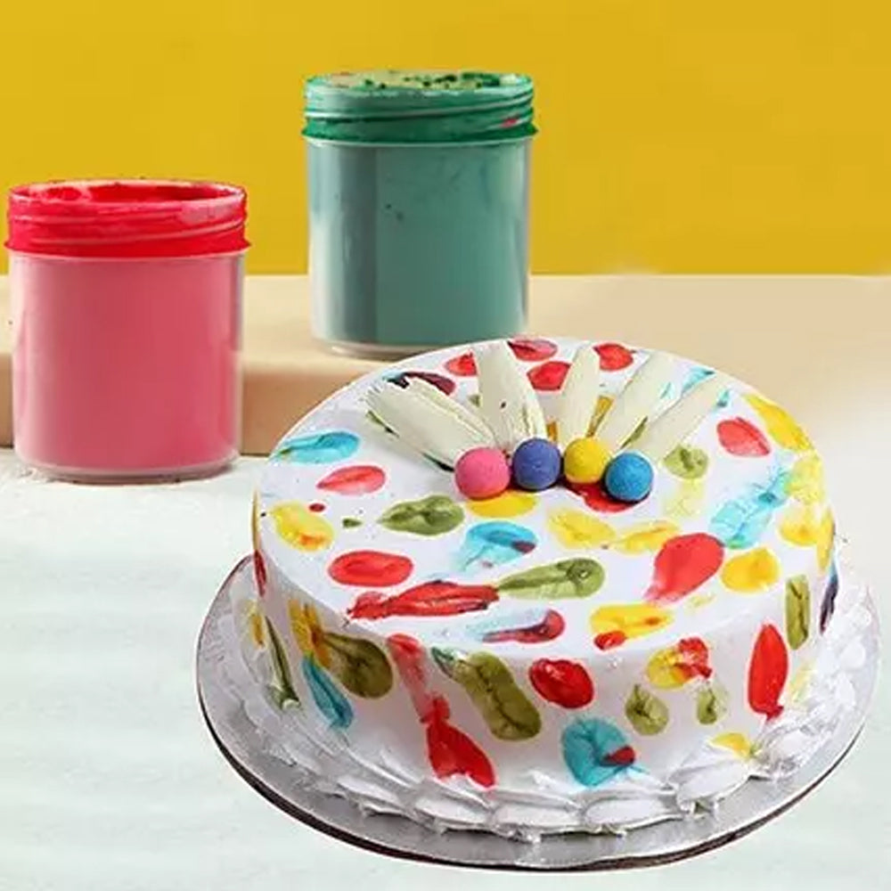 Holi - Special Holi Cake Eggless