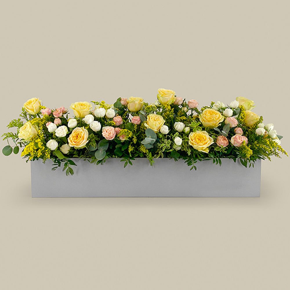 Fresh Flower Box - Sunny Rose Flower Box