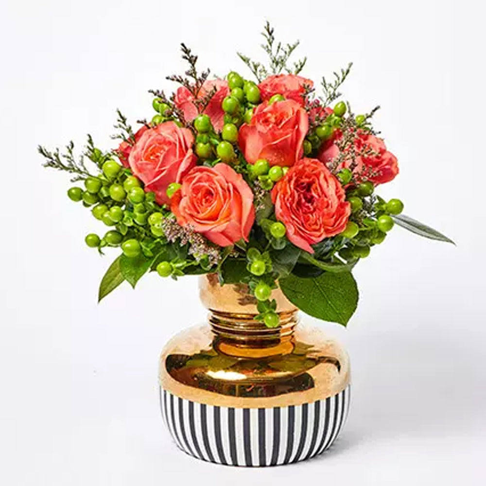 Eid Al Adha - Gracious Mixed Flowers Vase Arrangement