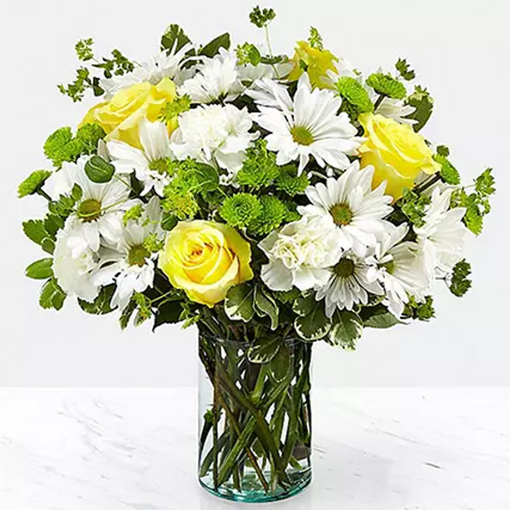 Easter - Vase Of Happy Flowers