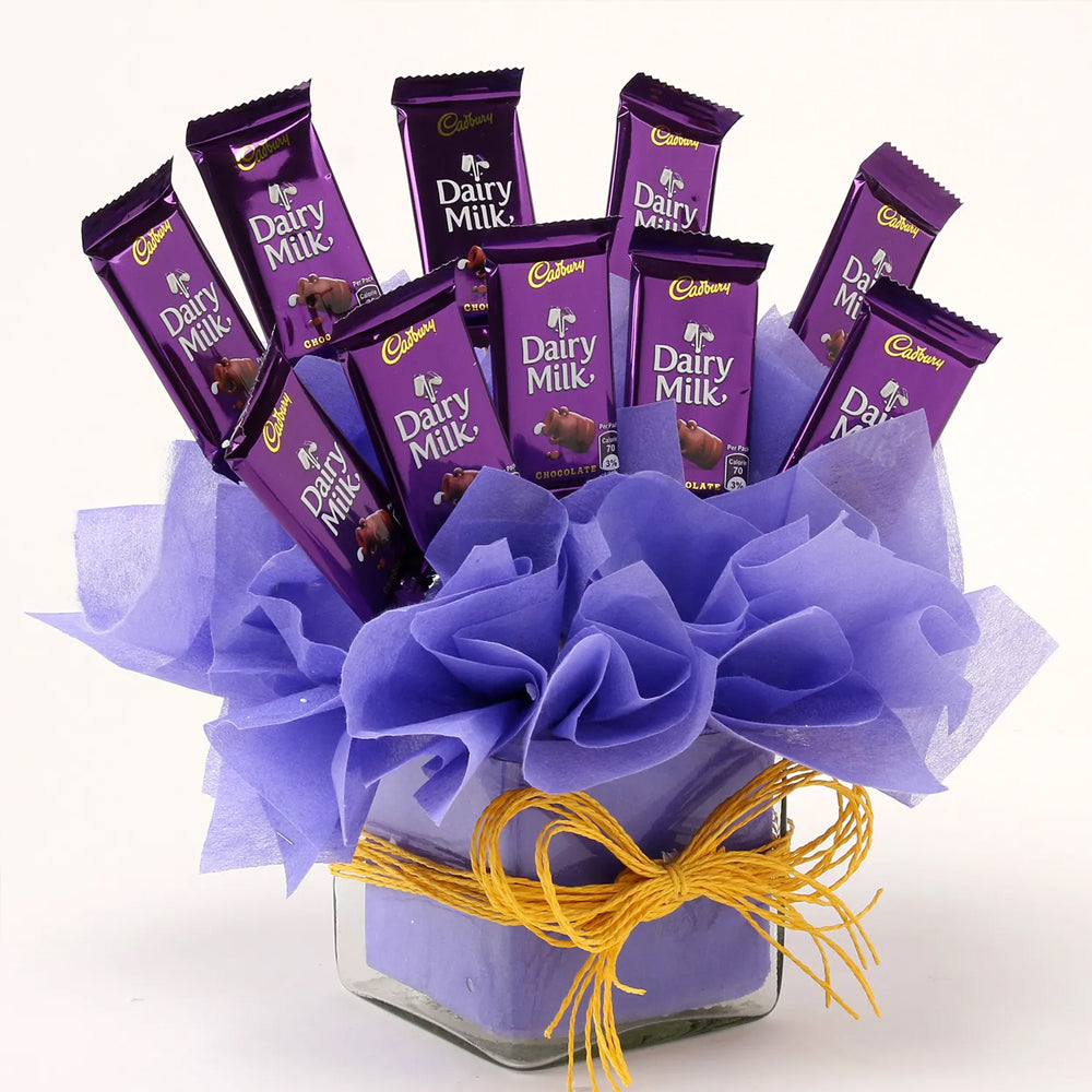 Premium Classy 20 Dairy Milk Chocolate Bouquet Gift for your loved ones.