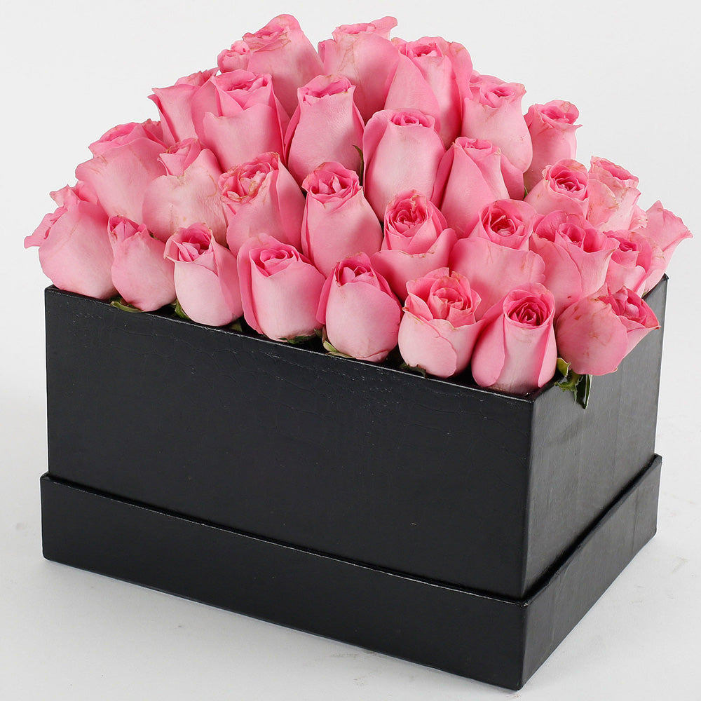 Womens Day Special - 40 Pink Roses In FNP Signature Box