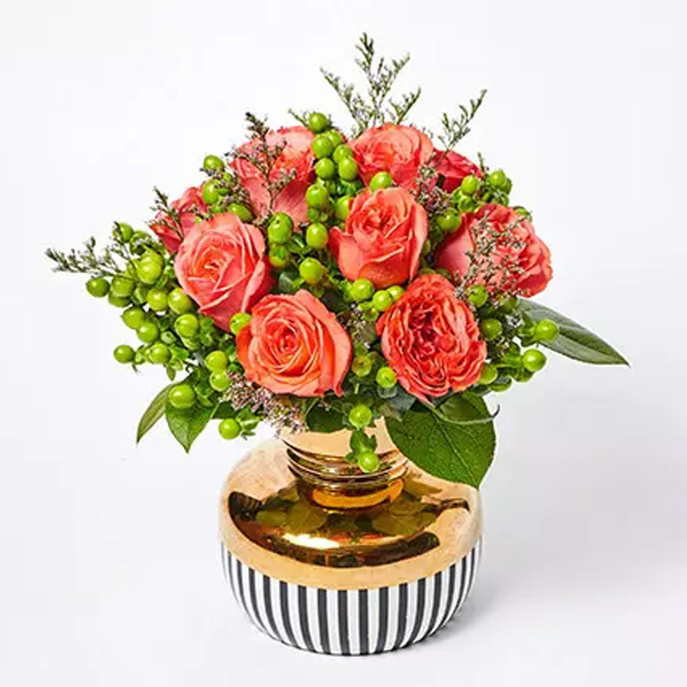 Eid Al Adha - Gracious Mixed Flowers Vase Arrangement