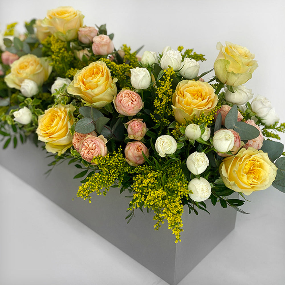 Fresh Flower Box - Sunny Rose Flower Box