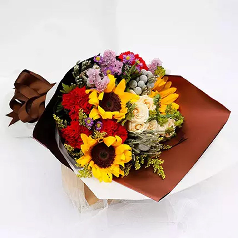 Eid Al Adha - Joyful Bouquet Of Mixed Flowers Standard