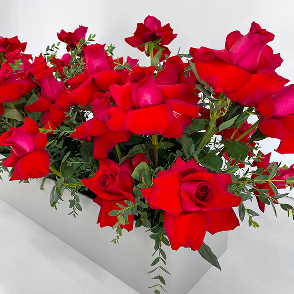 Fresh Flower Box - Red Rose Flower Box