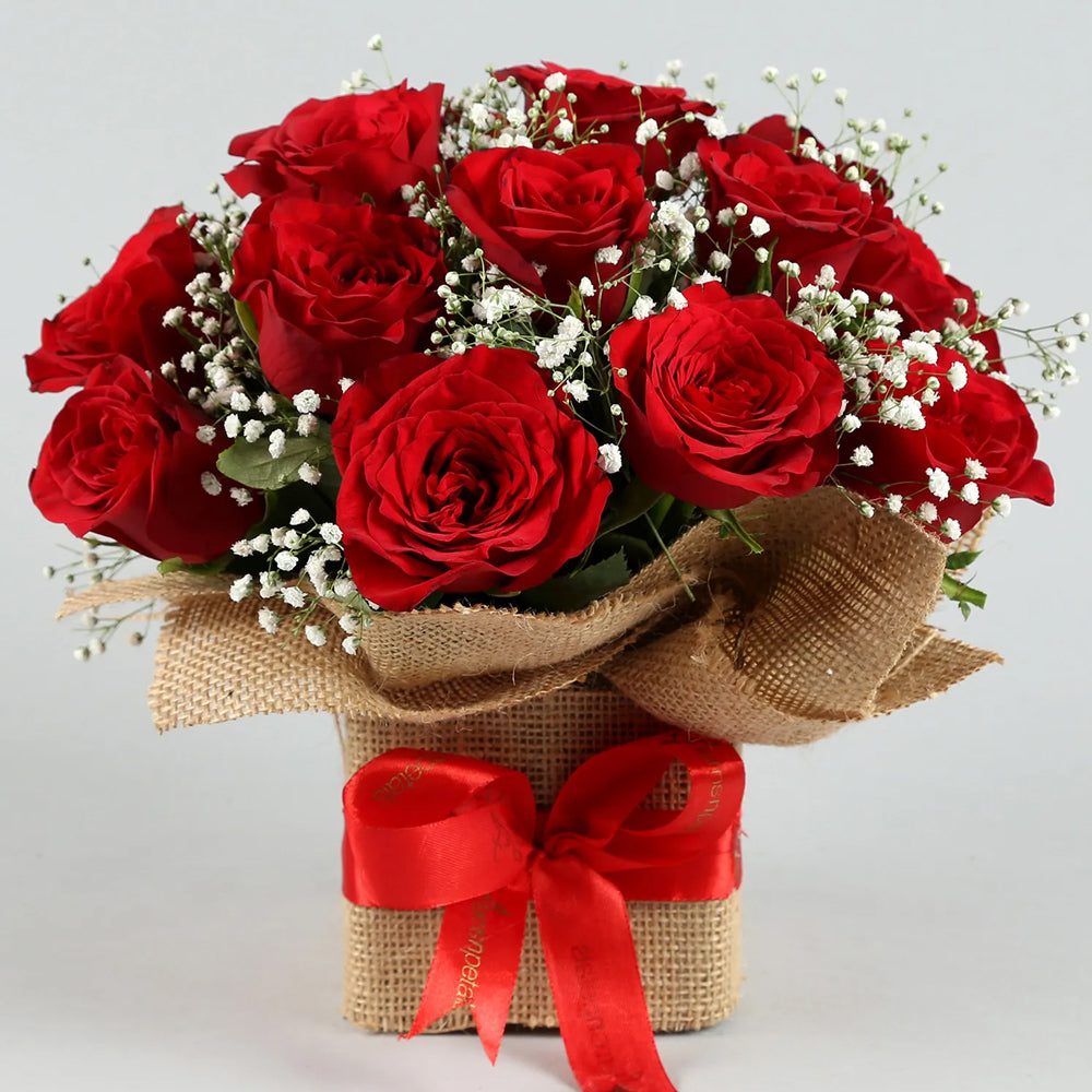 Father's Day - Exotic Red Roses Arrangement