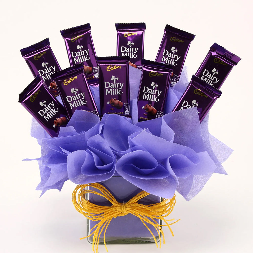 Chocolates Bouquet hamper gift wrapped for same day delivery India -  Indiaflorist247