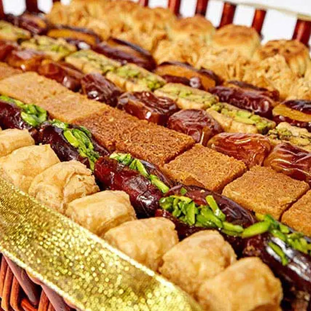 Eid Al Fitr - Stuffed Dates and Baklava Basket